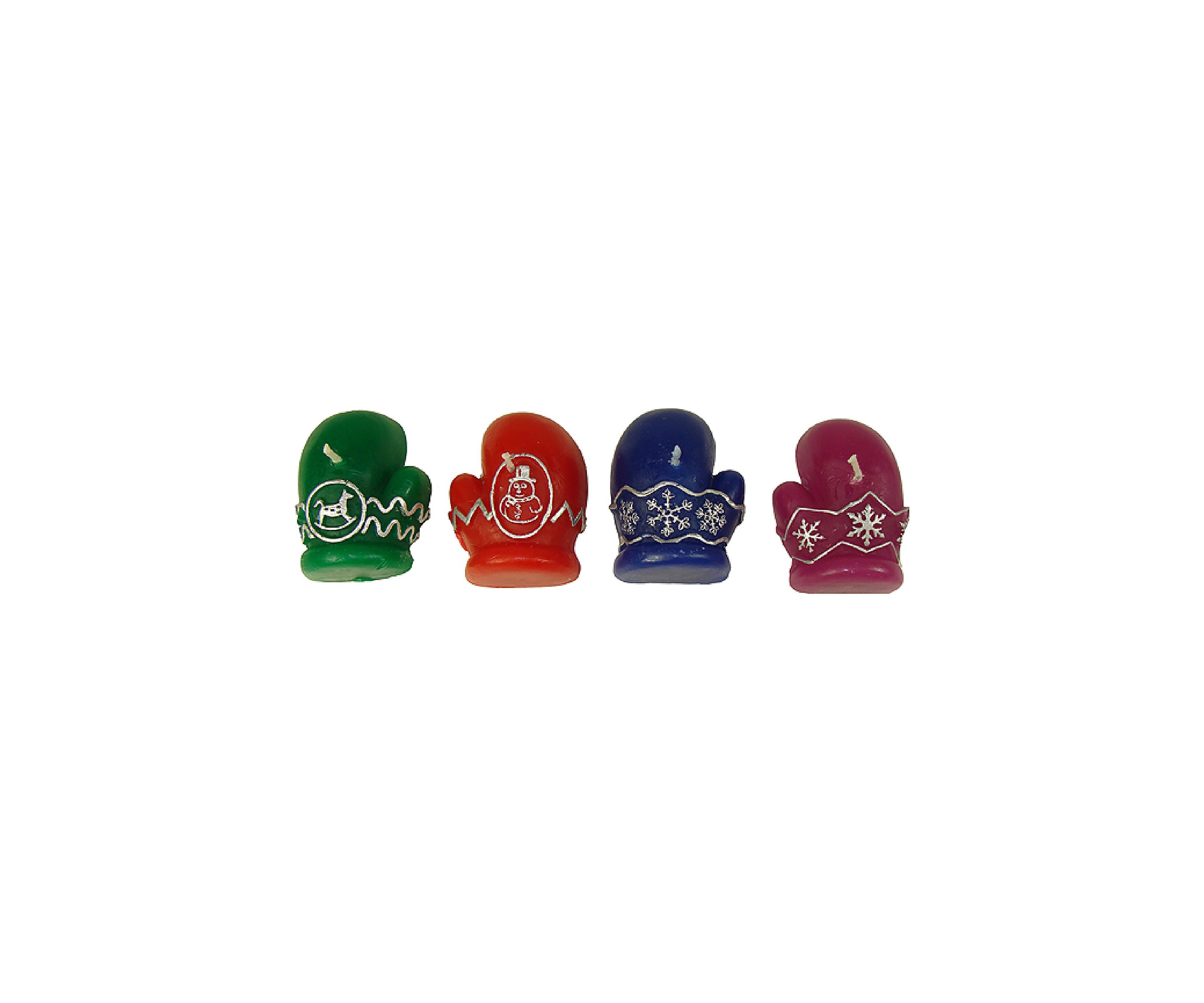 Club Pack of 288 Vibrantly Colored Mitten Christmas Party 2.5" Floating Candles