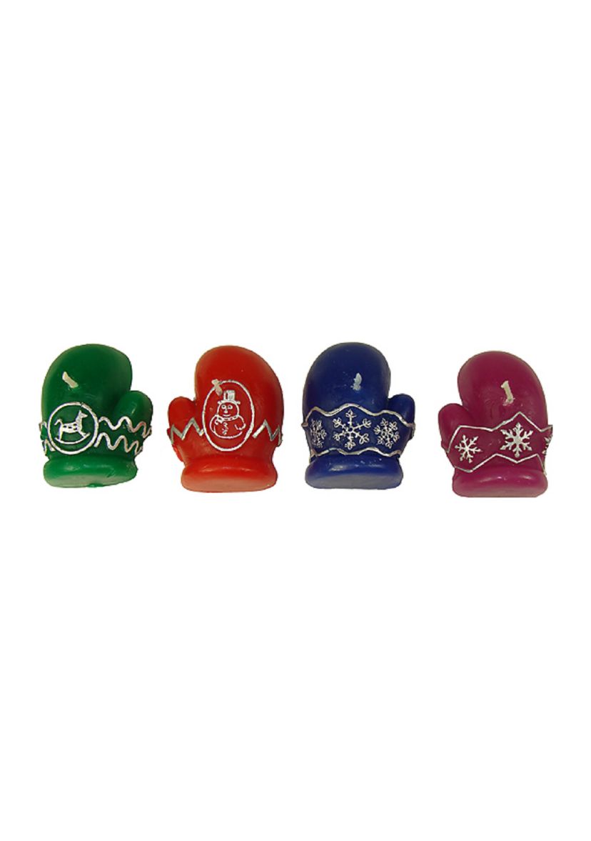 Club Pack of 288 Vibrantly Colored Mitten Christmas Party 2.5" Floating Candles