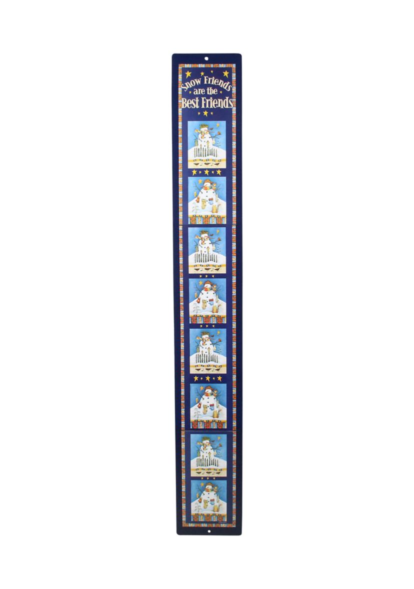 Club Pack of 120 Blue and White Snow Friends Wall Hanging Christmas Card Holders 42Inch