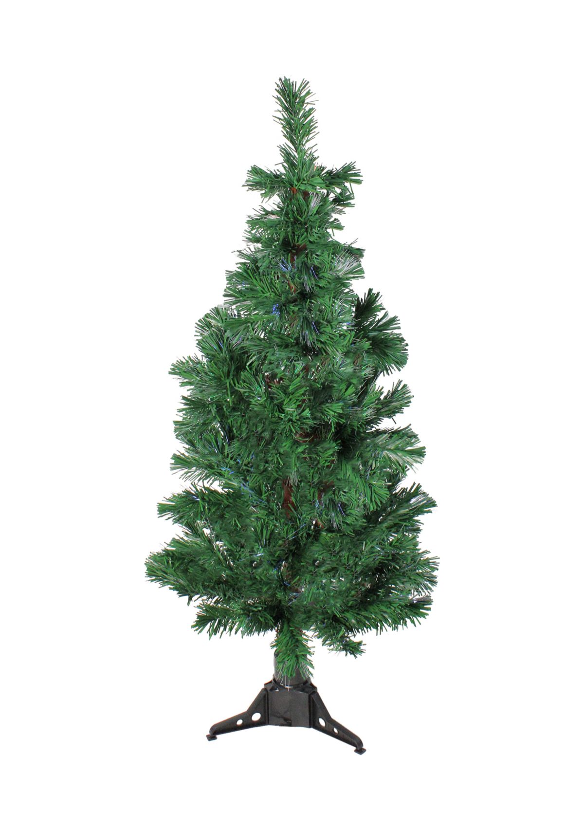 4 Pre-Lit Artificial Spiral Pine Christmas Tree - Multi Color Lights