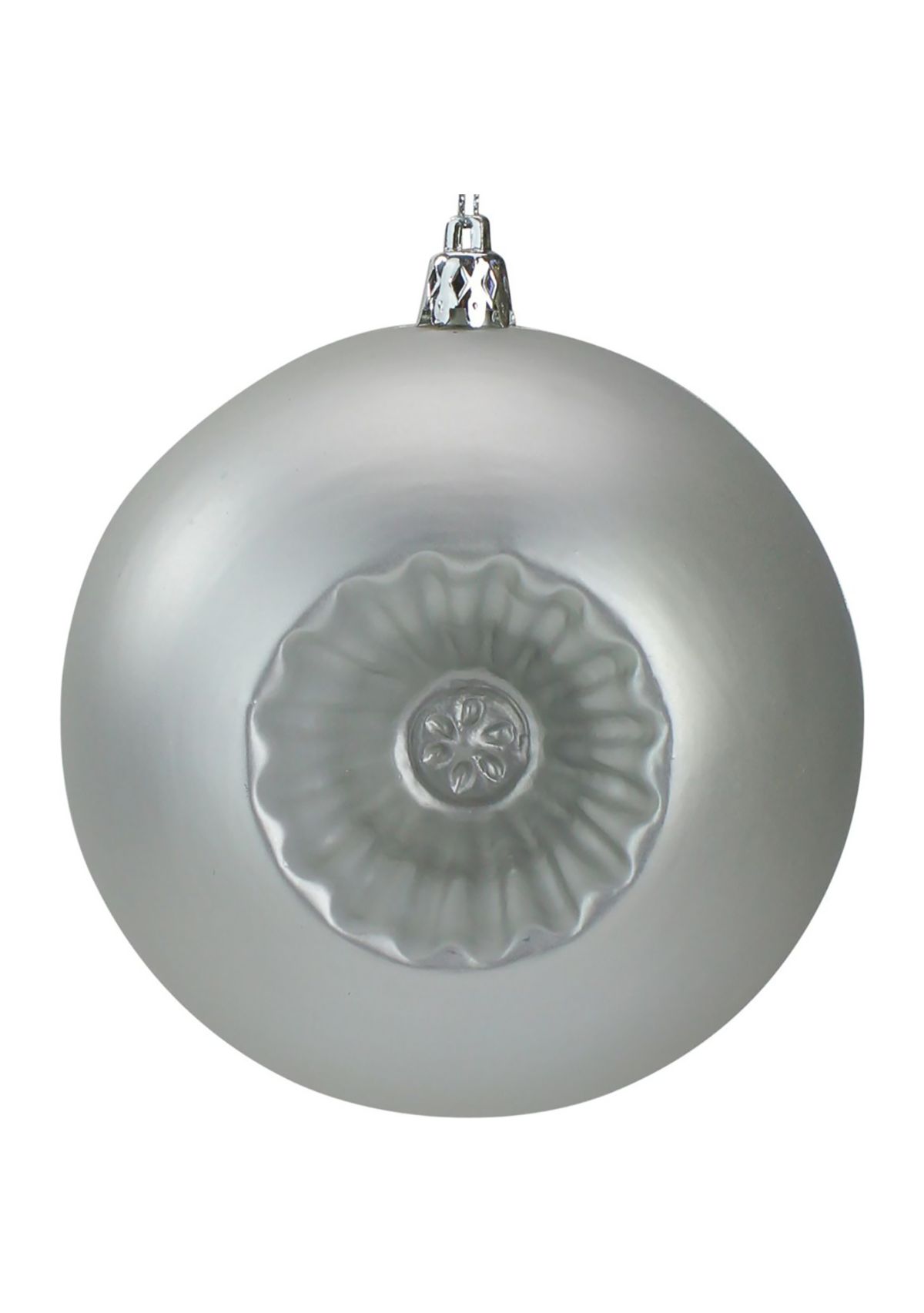 6 Count Silver Shatterproof Matte Retro Reflector 4" Christmas Ball Ornaments  