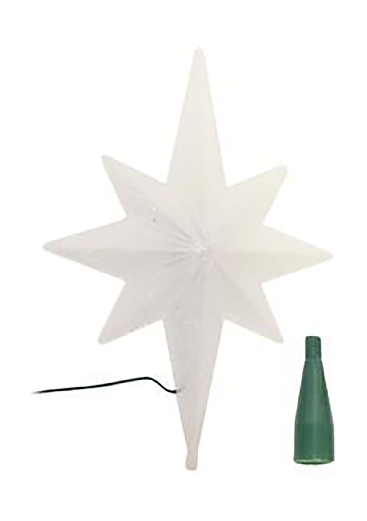 14.5Inch Winter Frost B/O Multi-Color LED Bethlehem Star Christmas Tree Topper