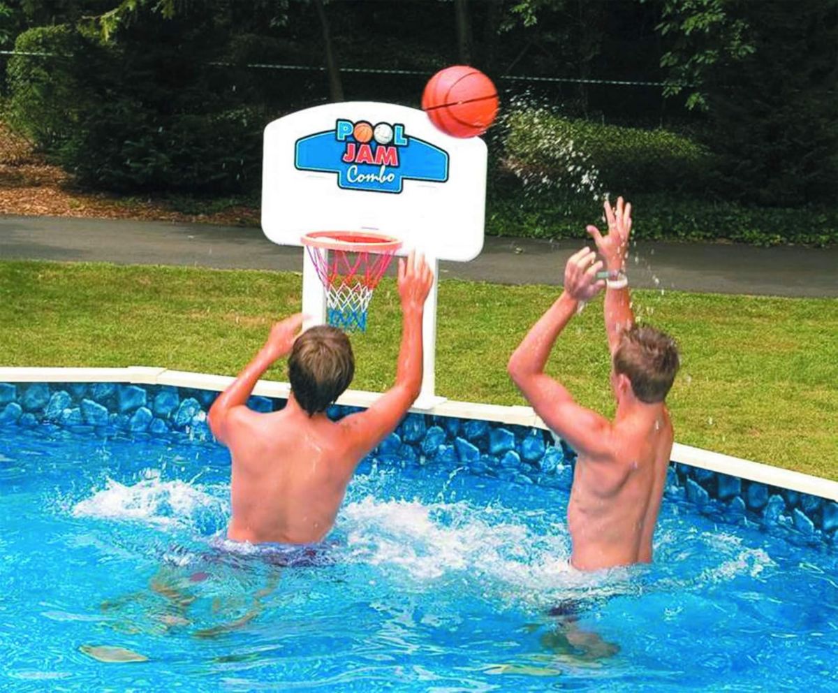 Swim Central Pool Jam Combo Basketball and Volleyball Above Ground ...