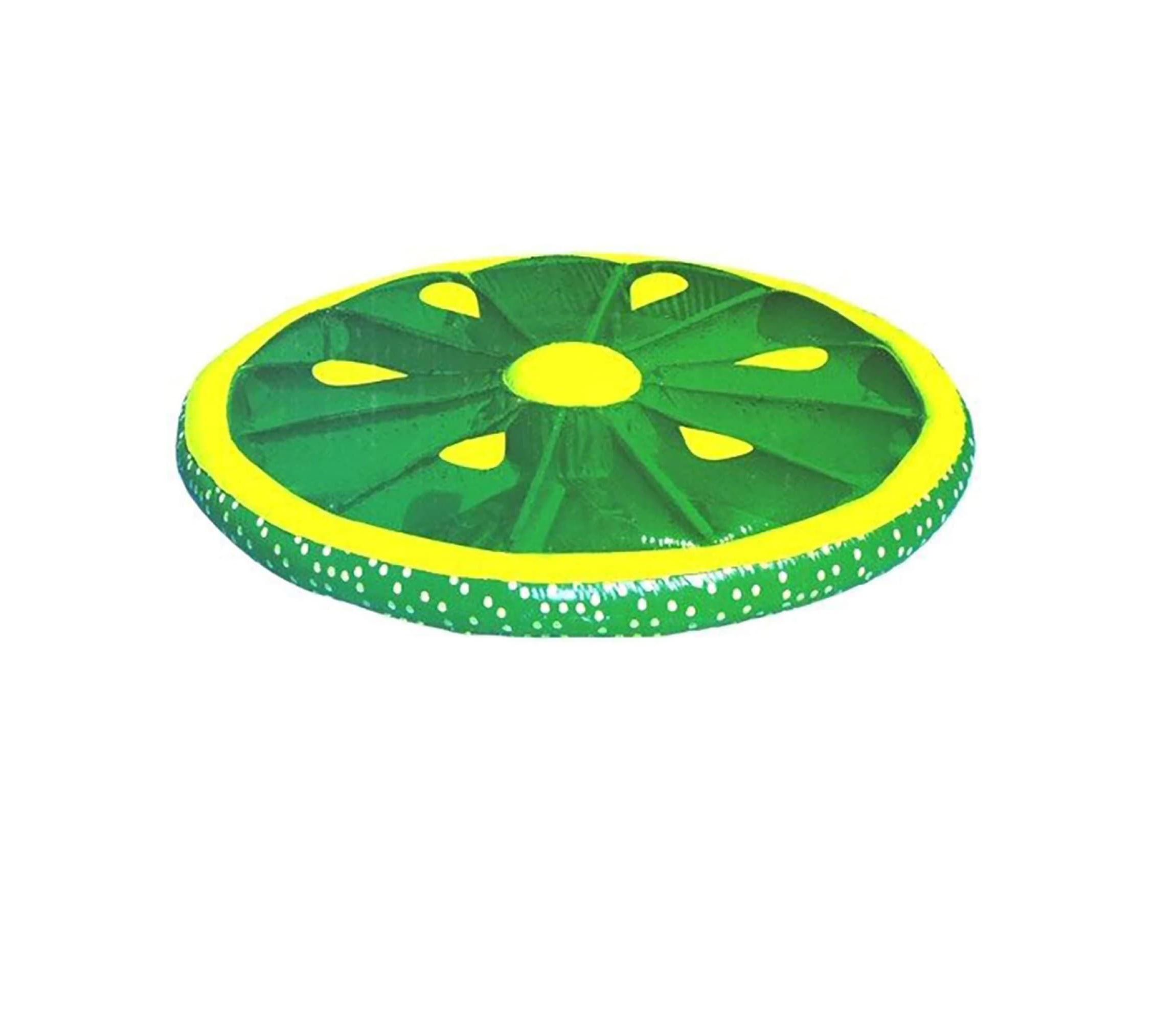 Inflatable Fruit Slice Swimming Pool Lounger Raft - 60" - Lime