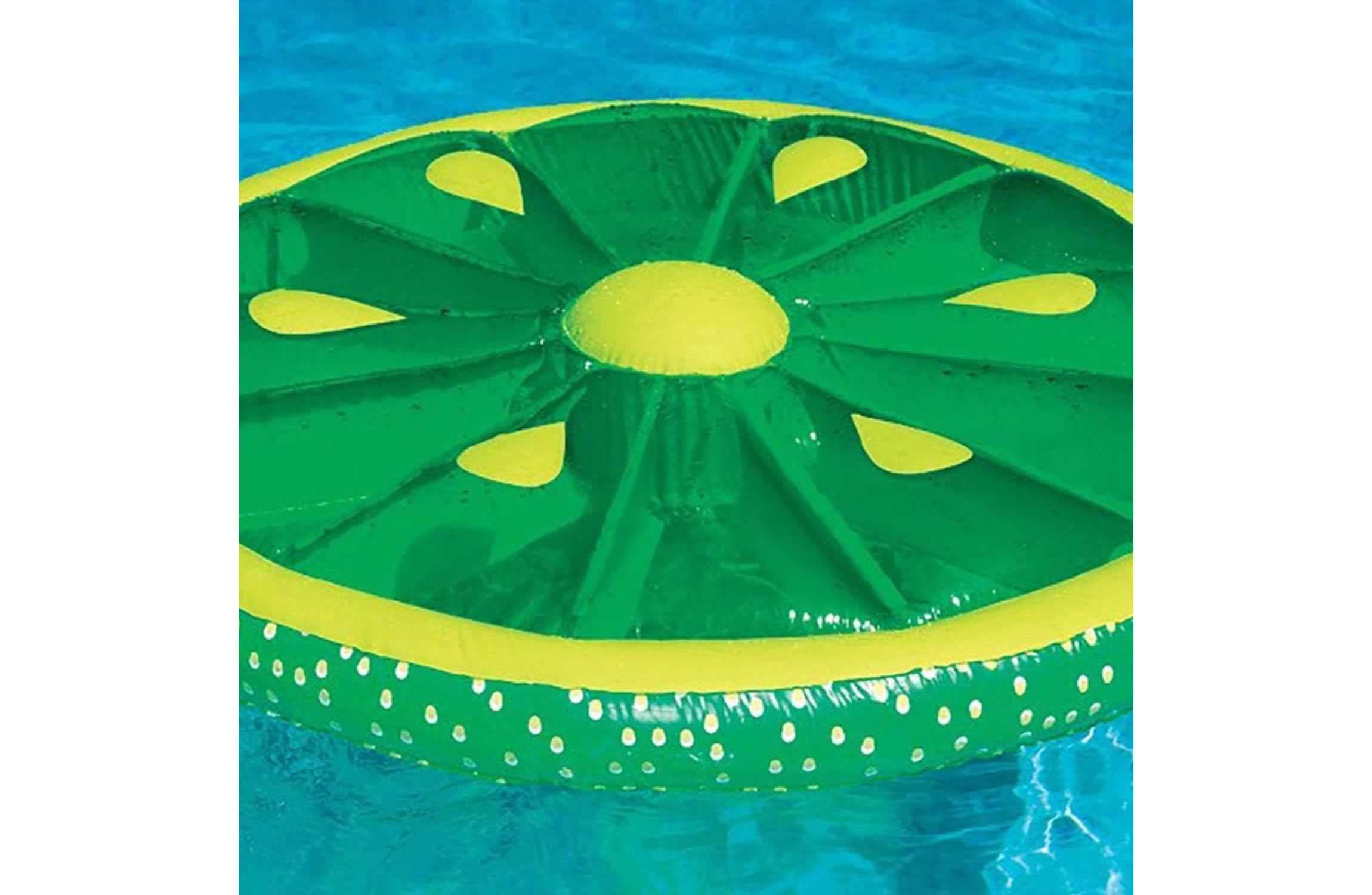 Inflatable Fruit Slice Swimming Pool Lounger Raft - 60" - Lime