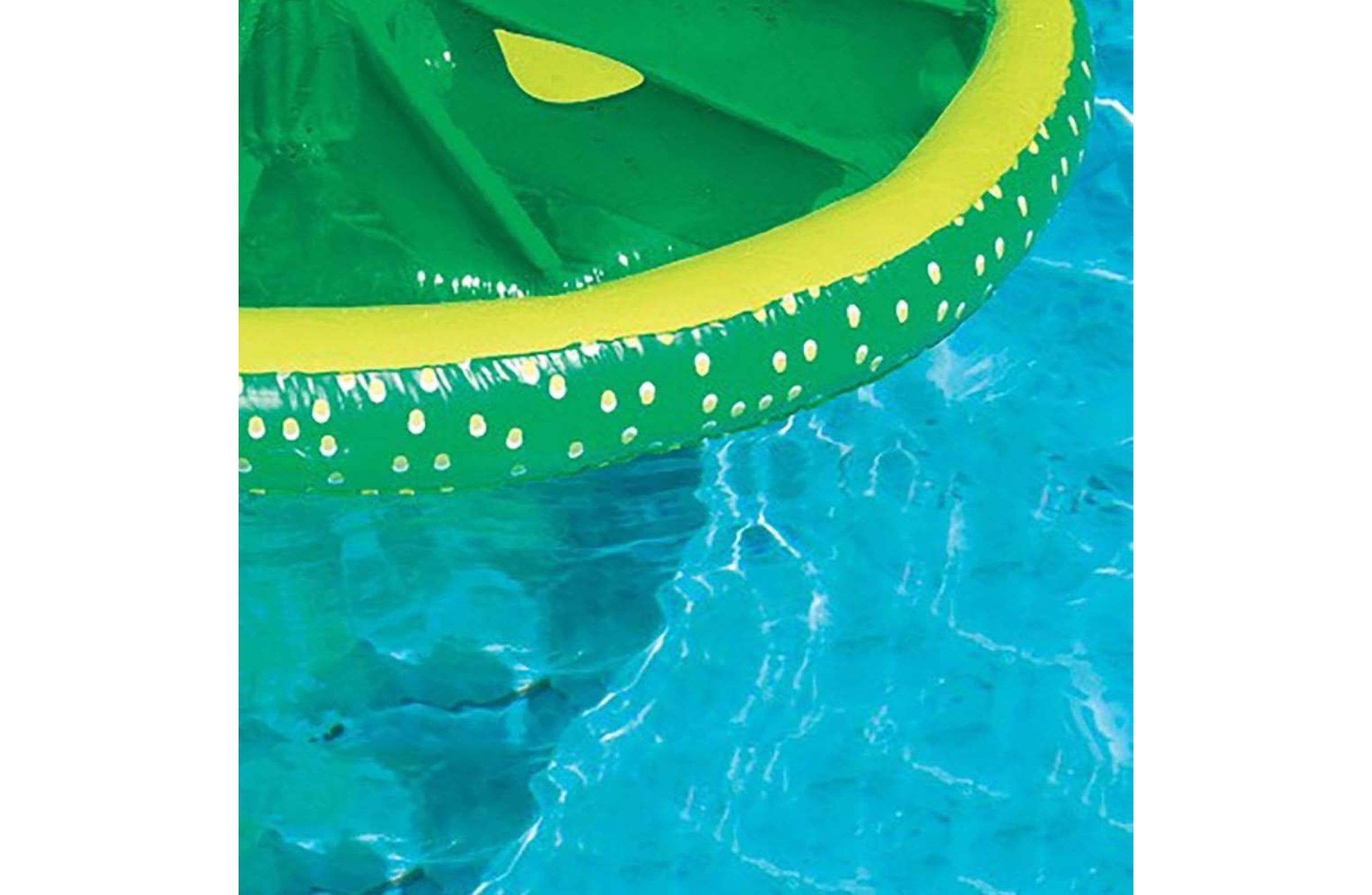 Inflatable Fruit Slice Swimming Pool Lounger Raft - 60" - Lime