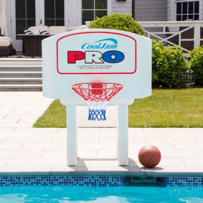 Cool Jam Pro Adjustable Poolside Extra Wide Water Basketball Game - 44"