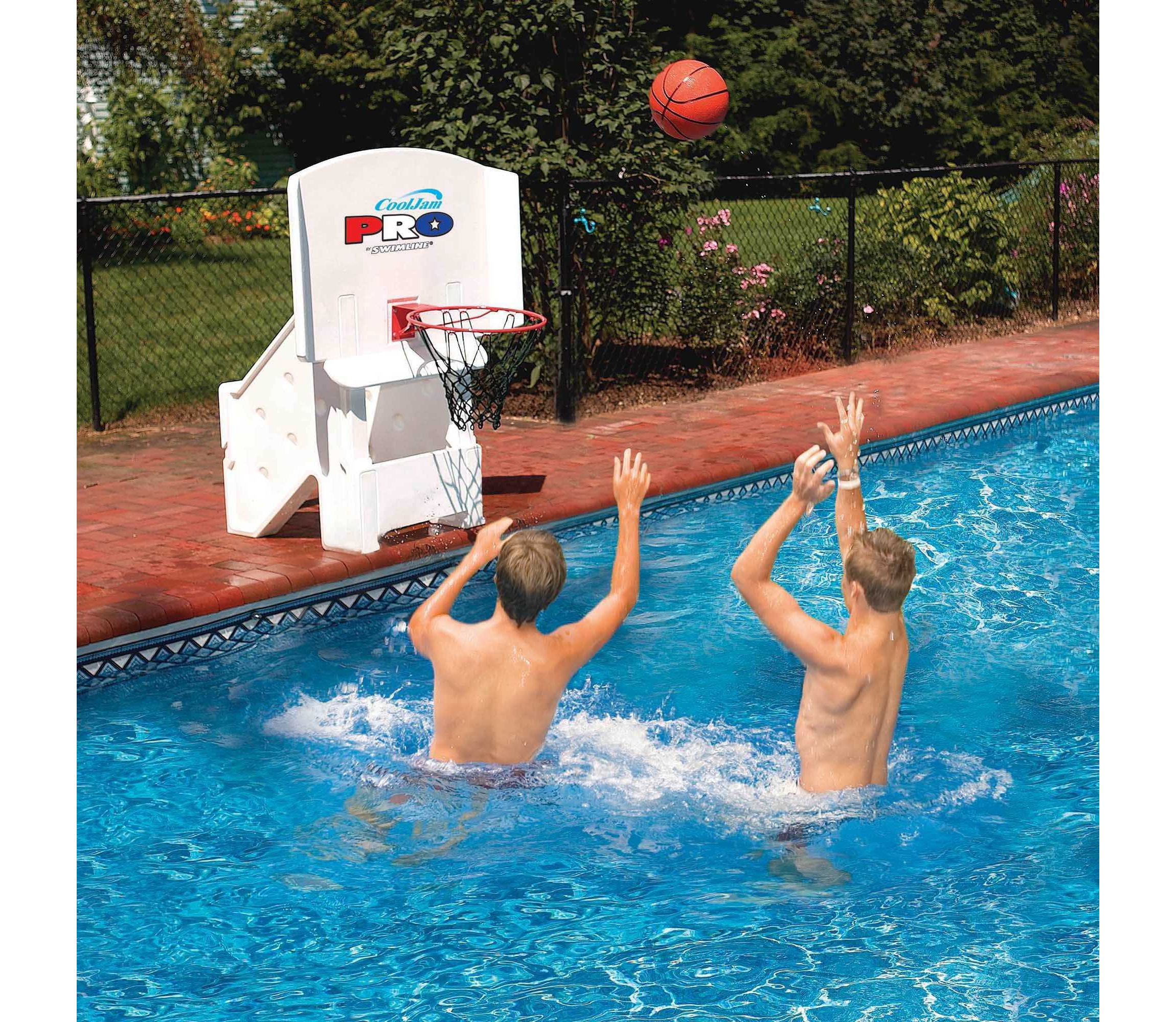 Cool Jam Pro Adjustable Poolside Extra Wide Water Basketball Game - 44"