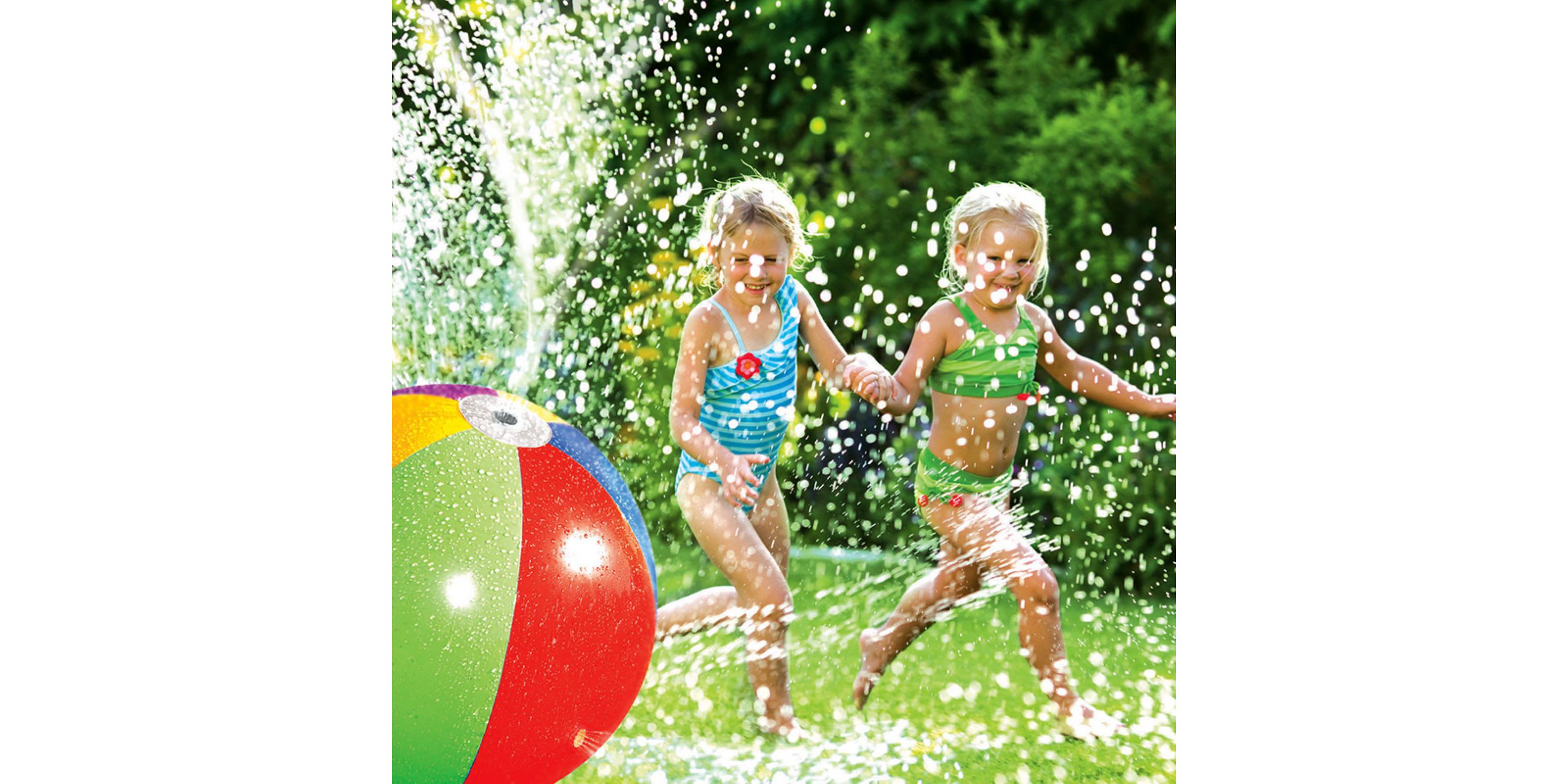 Inflatable 6-Panel Splash and Spray Sprinkler Ball - 35"