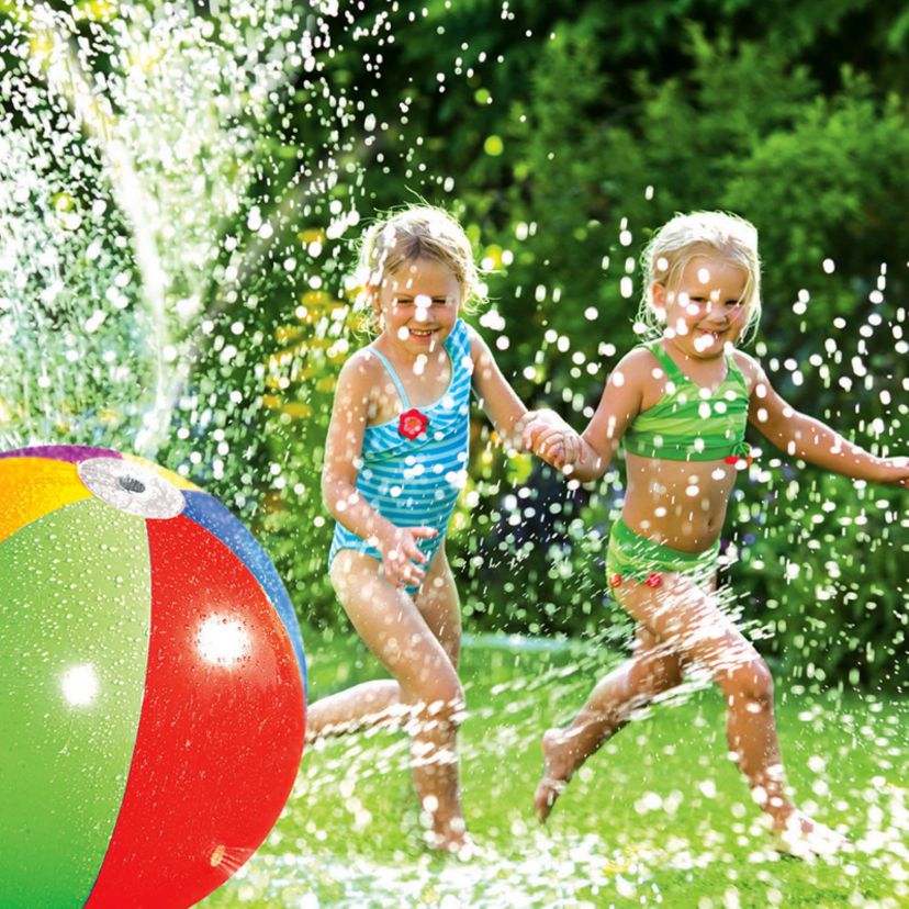 Inflatable 6-Panel Splash and Spray Sprinkler Ball - 35"