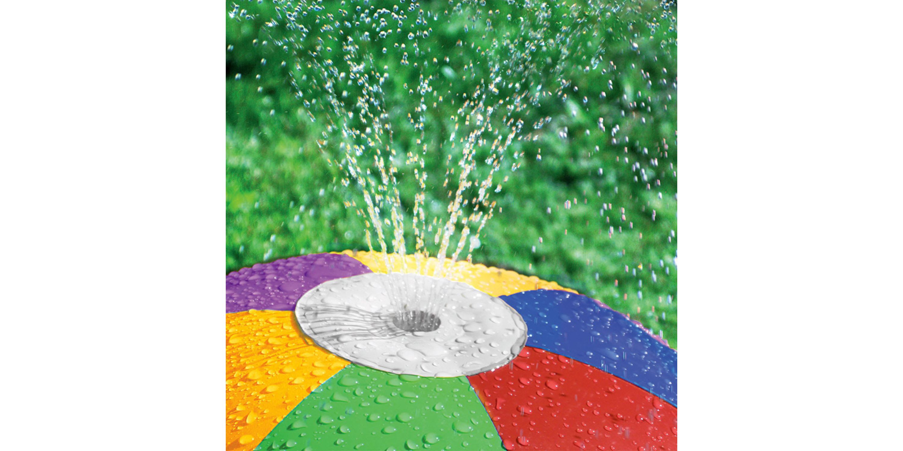 Inflatable 6-Panel Splash and Spray Sprinkler Ball - 35"