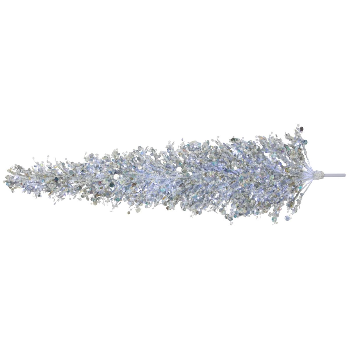 LED Lighted Commercial Manhattan Lightspray Christmas Swag - 9 - Silver