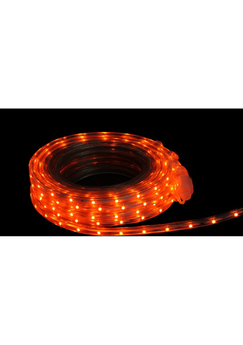 Orange LED Christmas Outdoor Linear Tape Lighting -30 ft Clear Tube