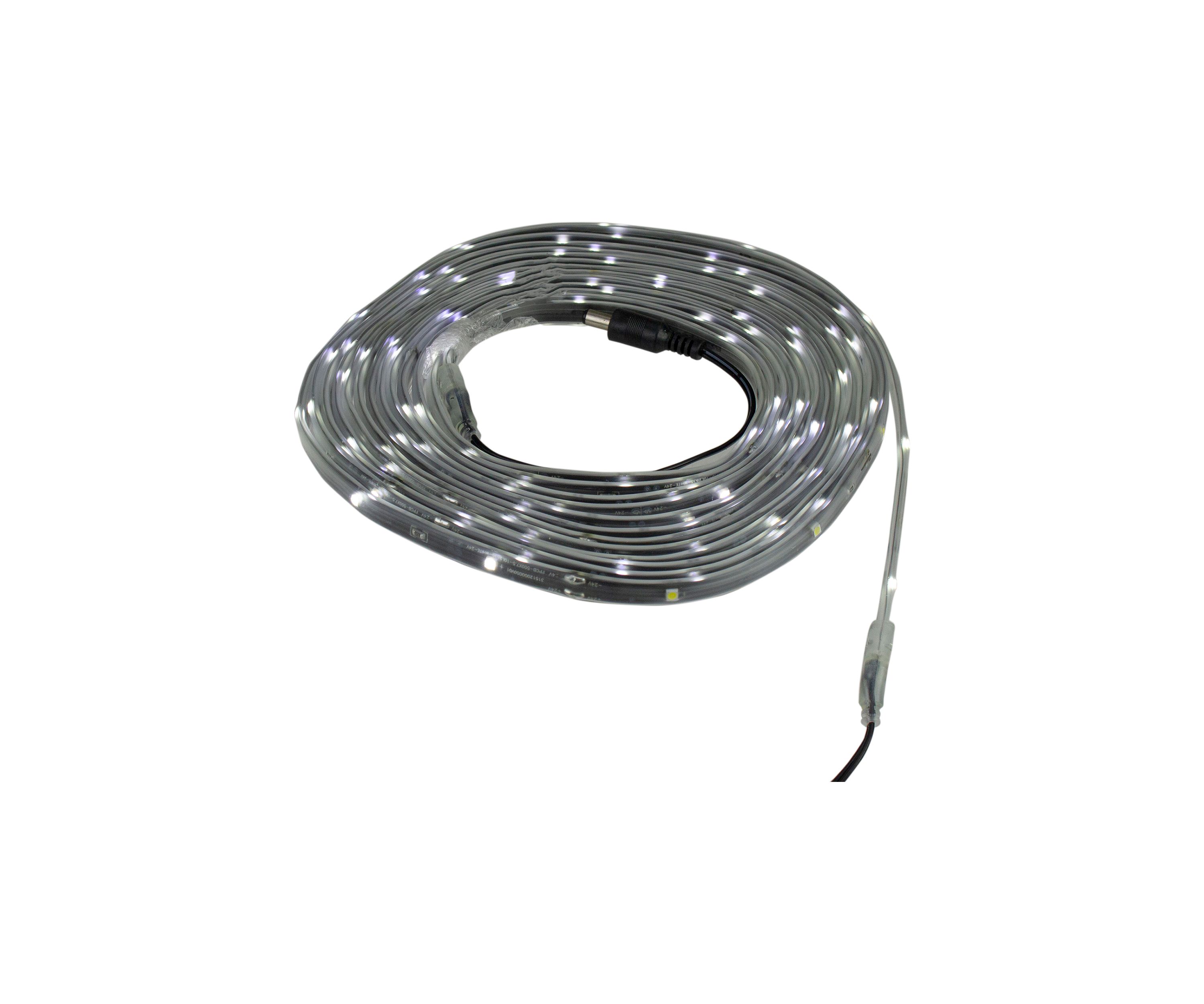 18 Pure White LED Outdoor Christmas Linear Tape Lighting - Black Finish