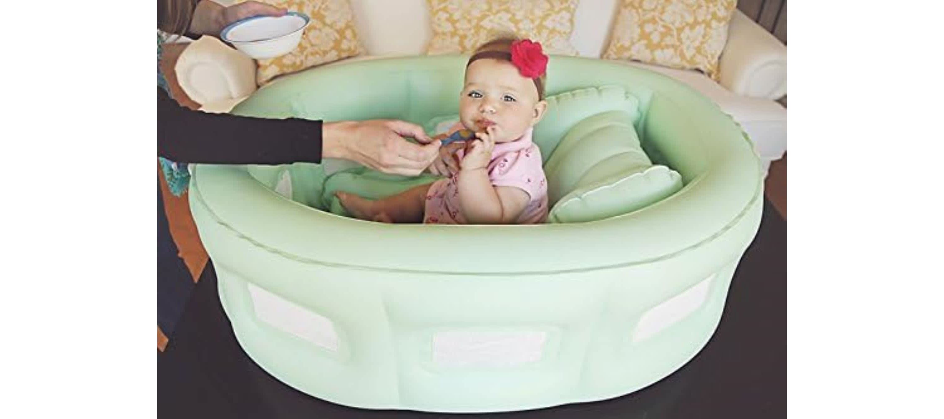 4-in-1 Room to Grow Portable Inflatable Baby Bathinet - Green