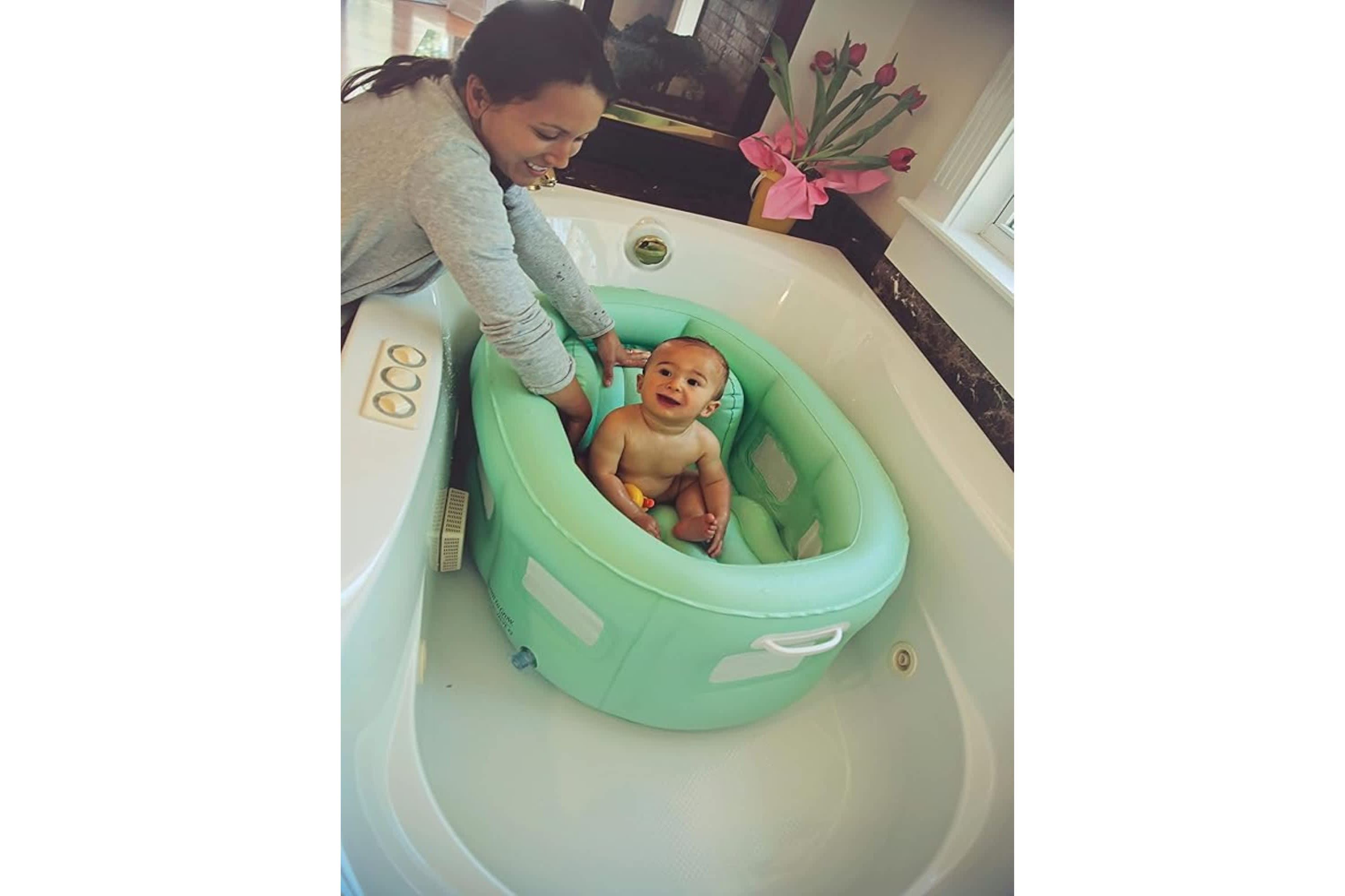 4-in-1 Room to Grow Portable Inflatable Baby Bathinet - Green