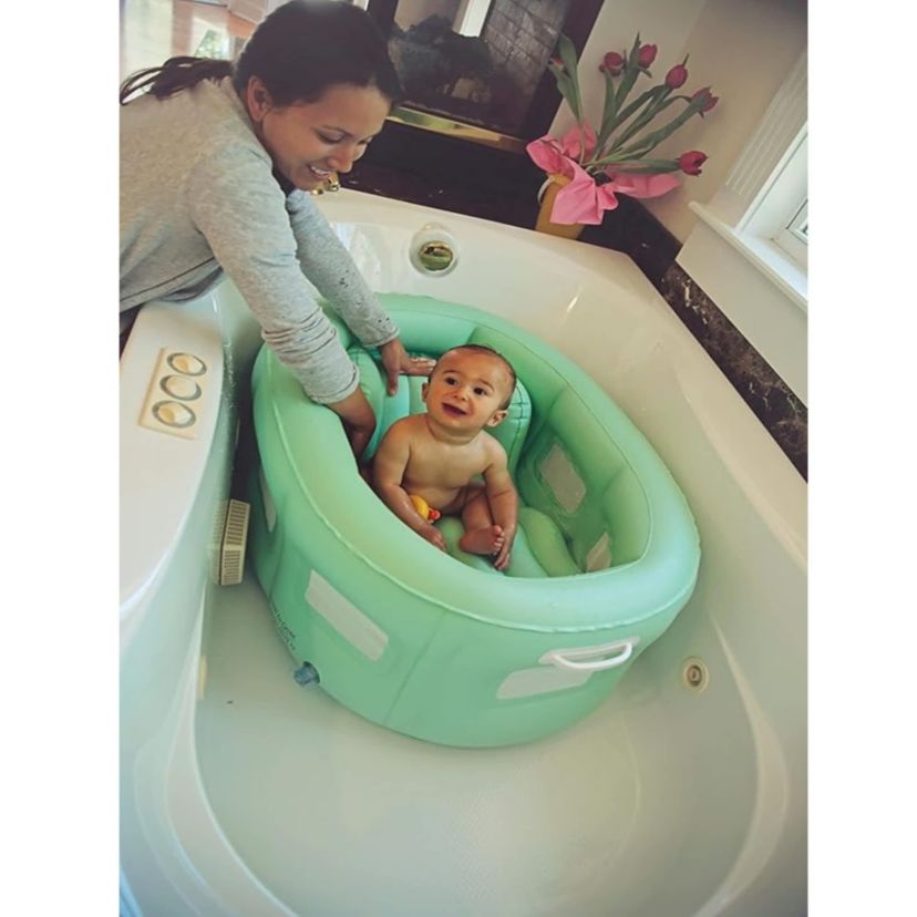 4-in-1 Room to Grow Portable Inflatable Baby Bathinet - Green