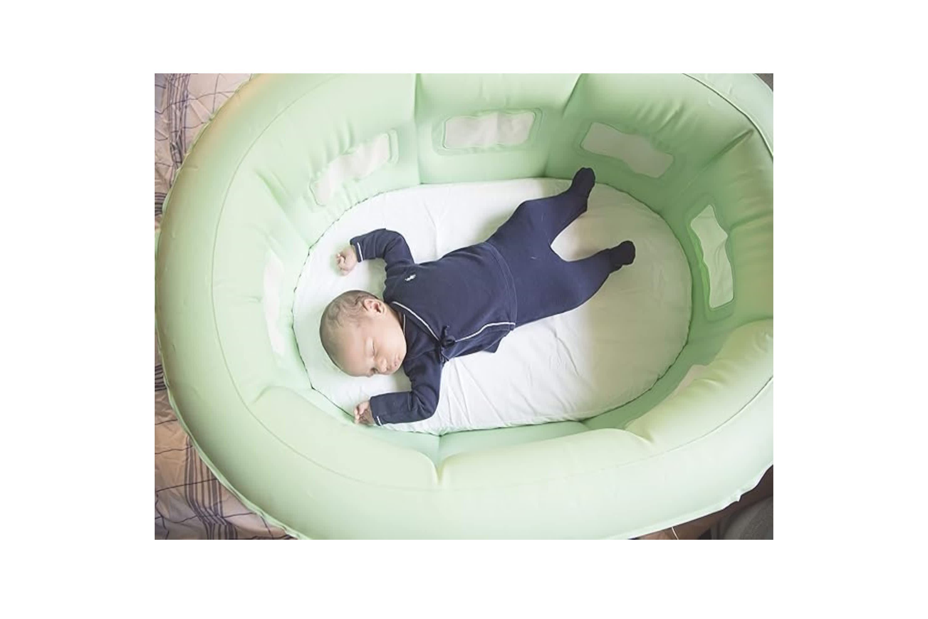 4-in-1 Room to Grow Portable Inflatable Baby Bathinet - Green