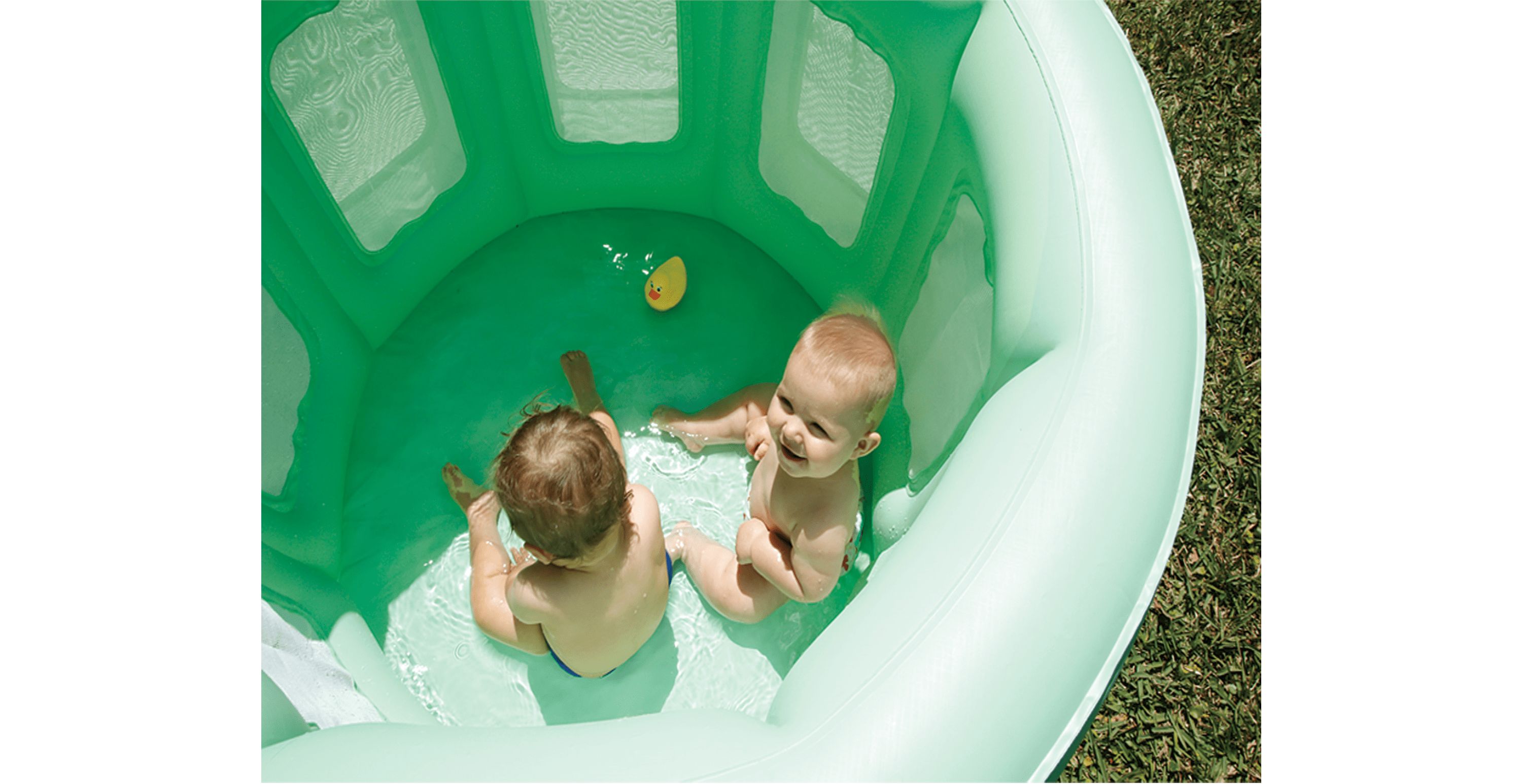 4-in-1 Room to Grow Portable Green Inflatable Baby Play Yard
