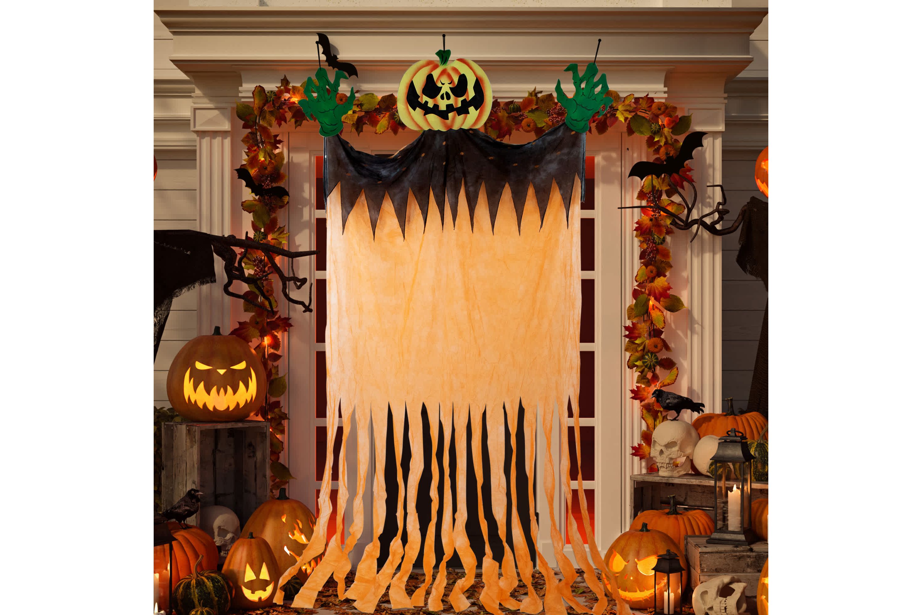 11 Scary Jack-O-Lantern Halloween Hanging Decoration
