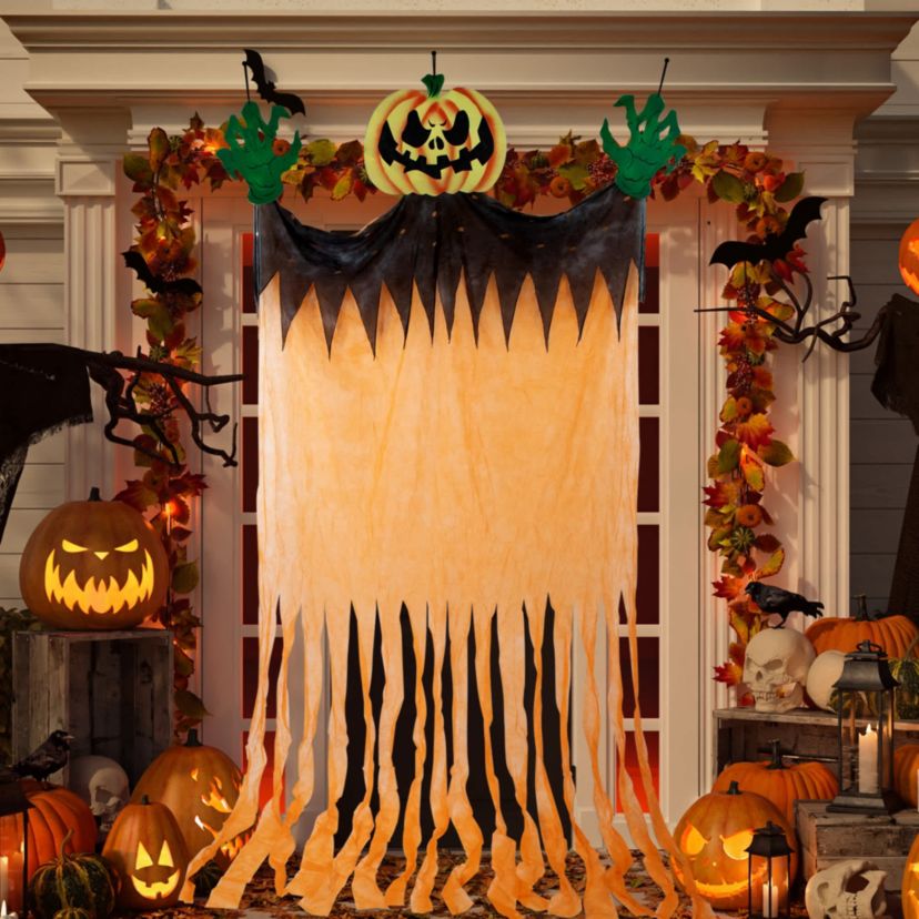 11 Scary Jack-O-Lantern Halloween Hanging Decoration
