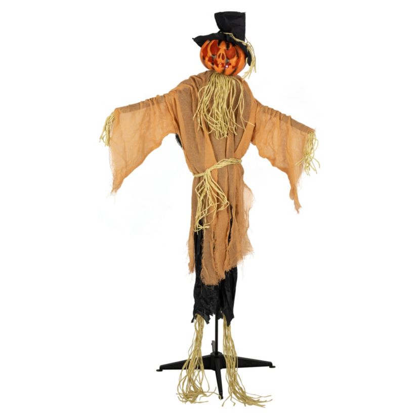 6 Animated Jack-O-Lantern Scarecrow Halloween Decoration