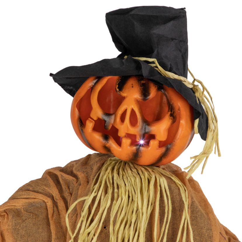 6 Animated Jack-O-Lantern Scarecrow Halloween Decoration