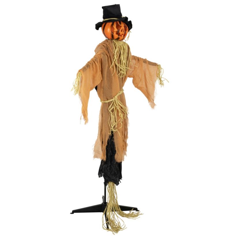 6 Animated Jack-O-Lantern Scarecrow Halloween Decoration