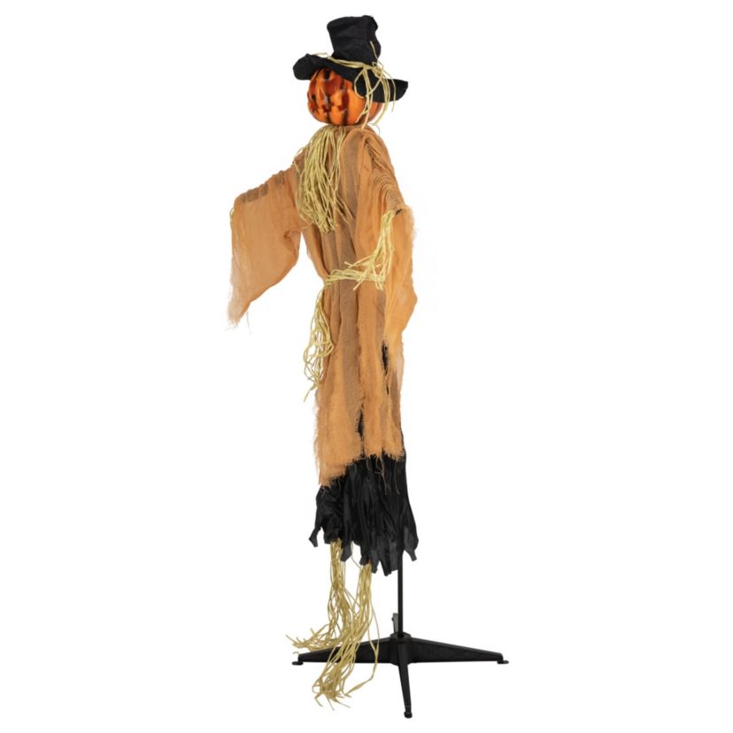 6 Animated Jack-O-Lantern Scarecrow Halloween Decoration