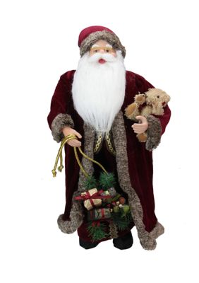 Northlight 24"" Red And White Noble Standing Santa Claus Christmas Figurine