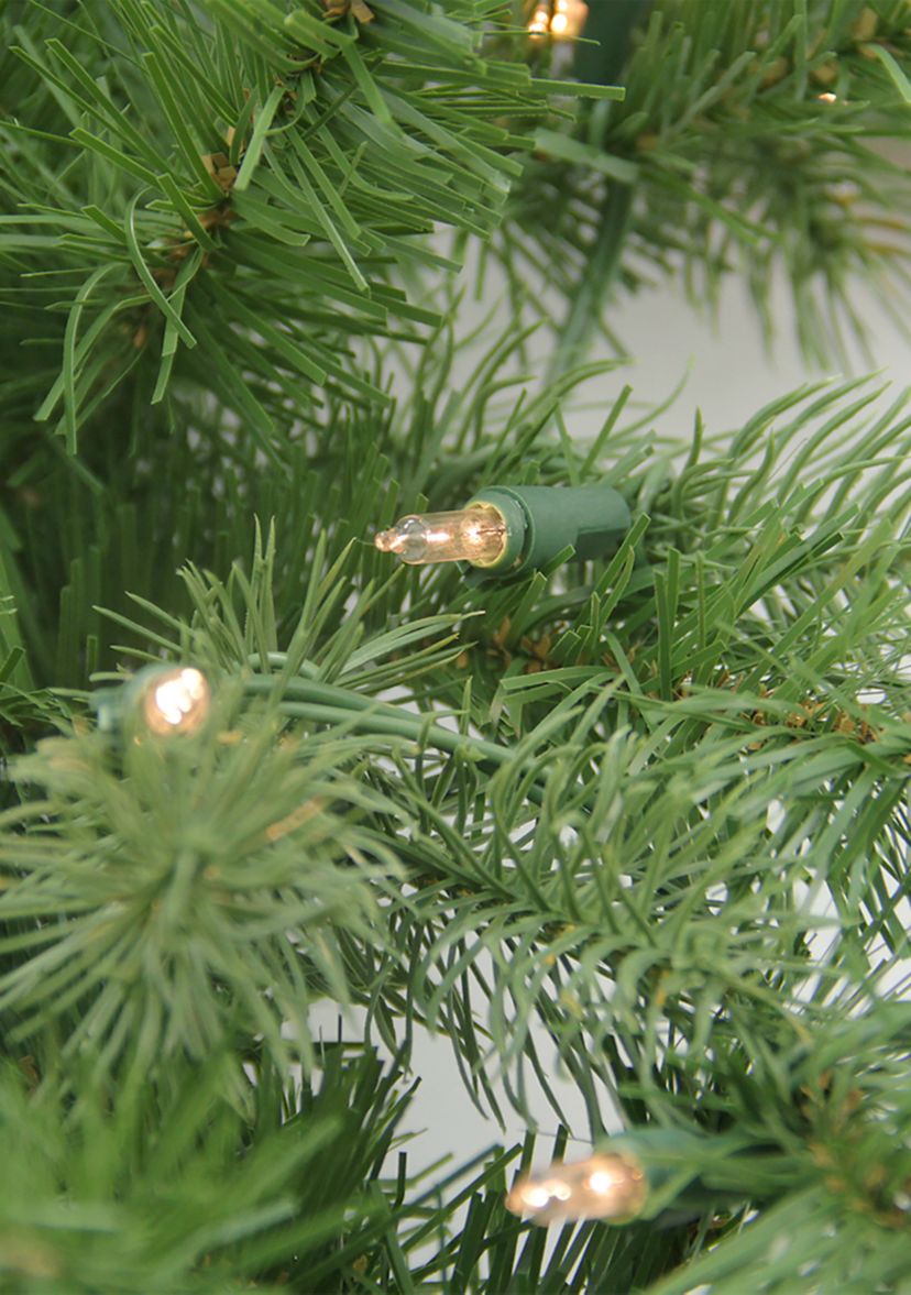 Pre-Lit Noble Fir Artificial Christmas Wreath - 30" Clear Lights