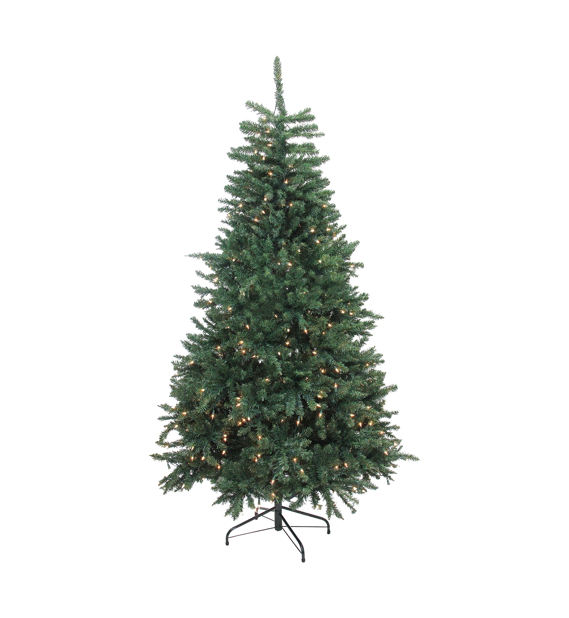6.5 Pre-Lit Full Artificial Northern Pine Christmas Tree - Clear Lights