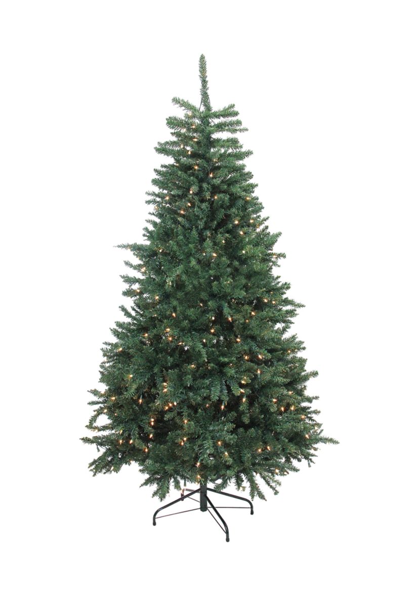6.5 Pre-Lit Full Artificial Northern Pine Christmas Tree - Clear Lights