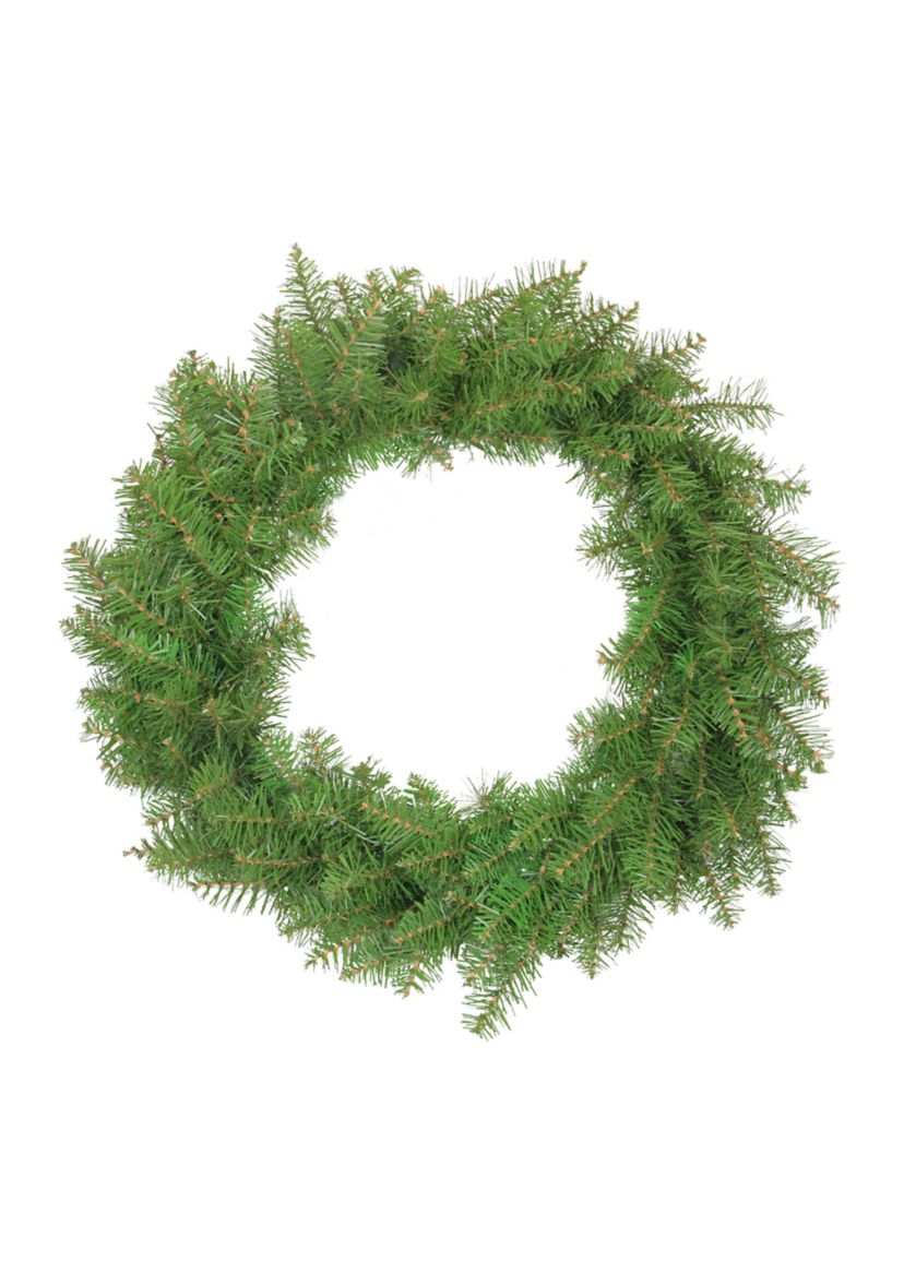 Northern Pine Green Artificial Christmas Wreath - 24" Unlit