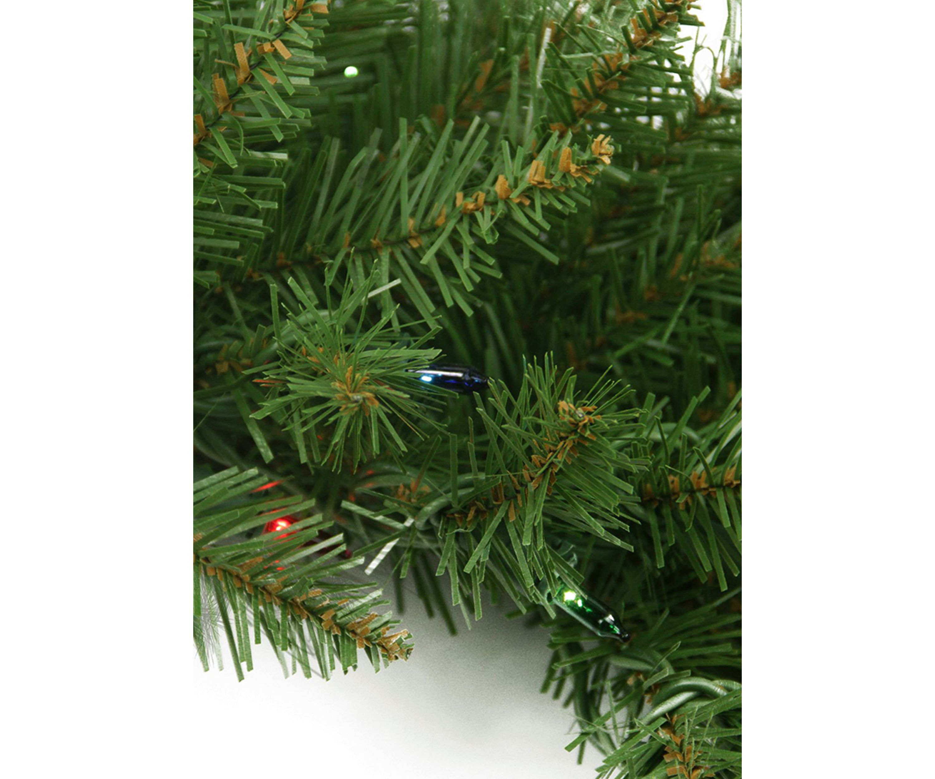 Pre-Lit Northern Pine Artificial Christmas Garland - Multi Color Lights