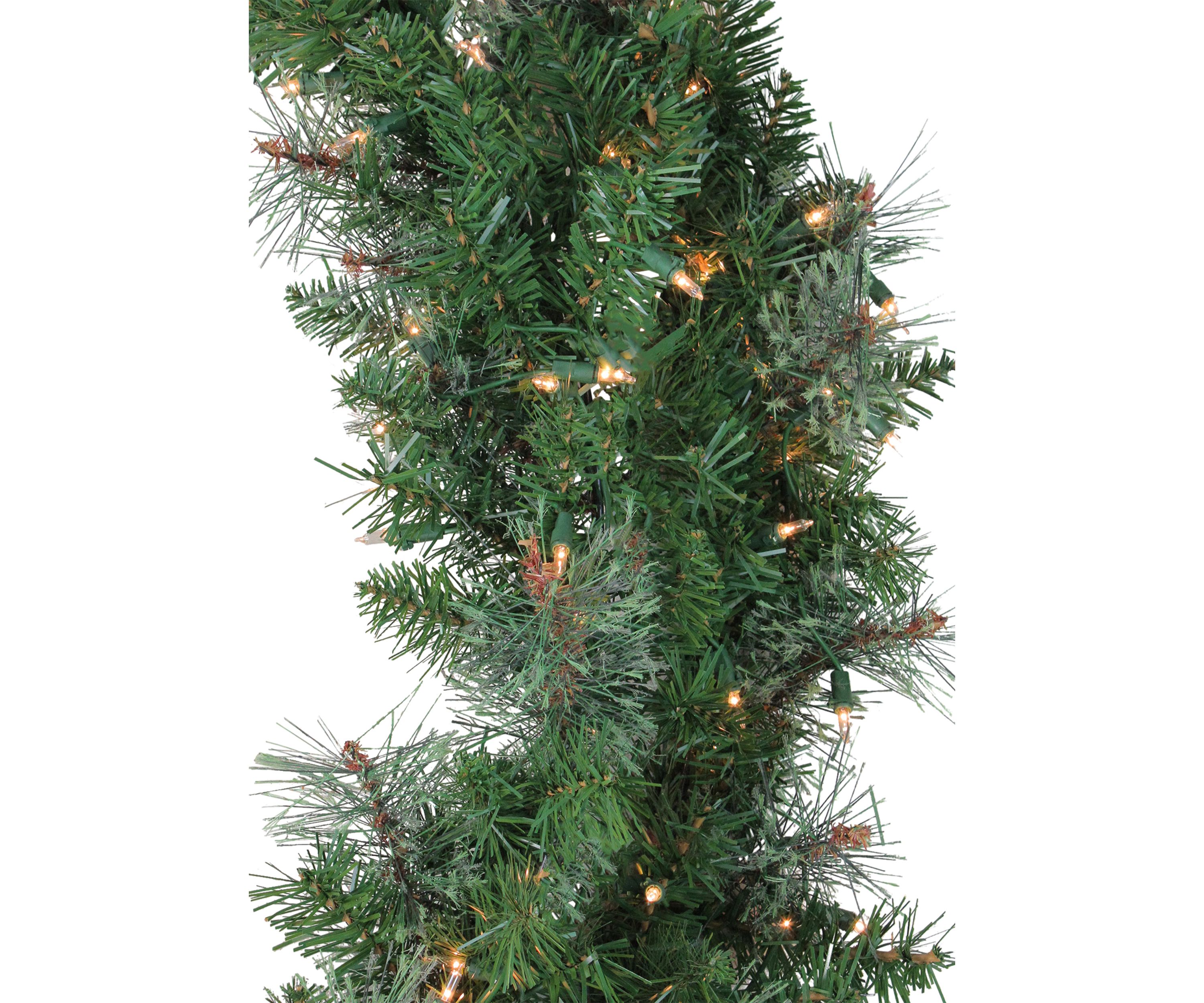Pre-Lit Mixed Cashmere Pine Artificial Christmas Wreath - 48" Clear Lights