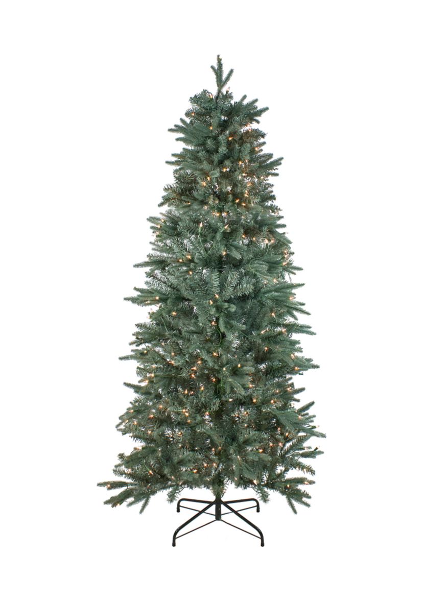 10 Pre-Lit Slim Washington Fraser Fir Artificial Christmas Tree - Clear Lights