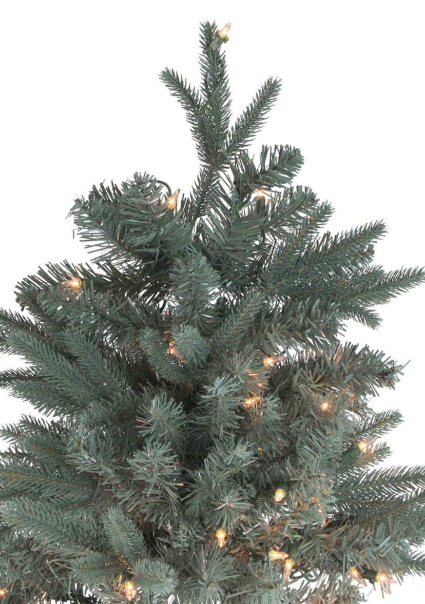 10 Pre-Lit Slim Washington Fraser Fir Artificial Christmas Tree - Clear Lights