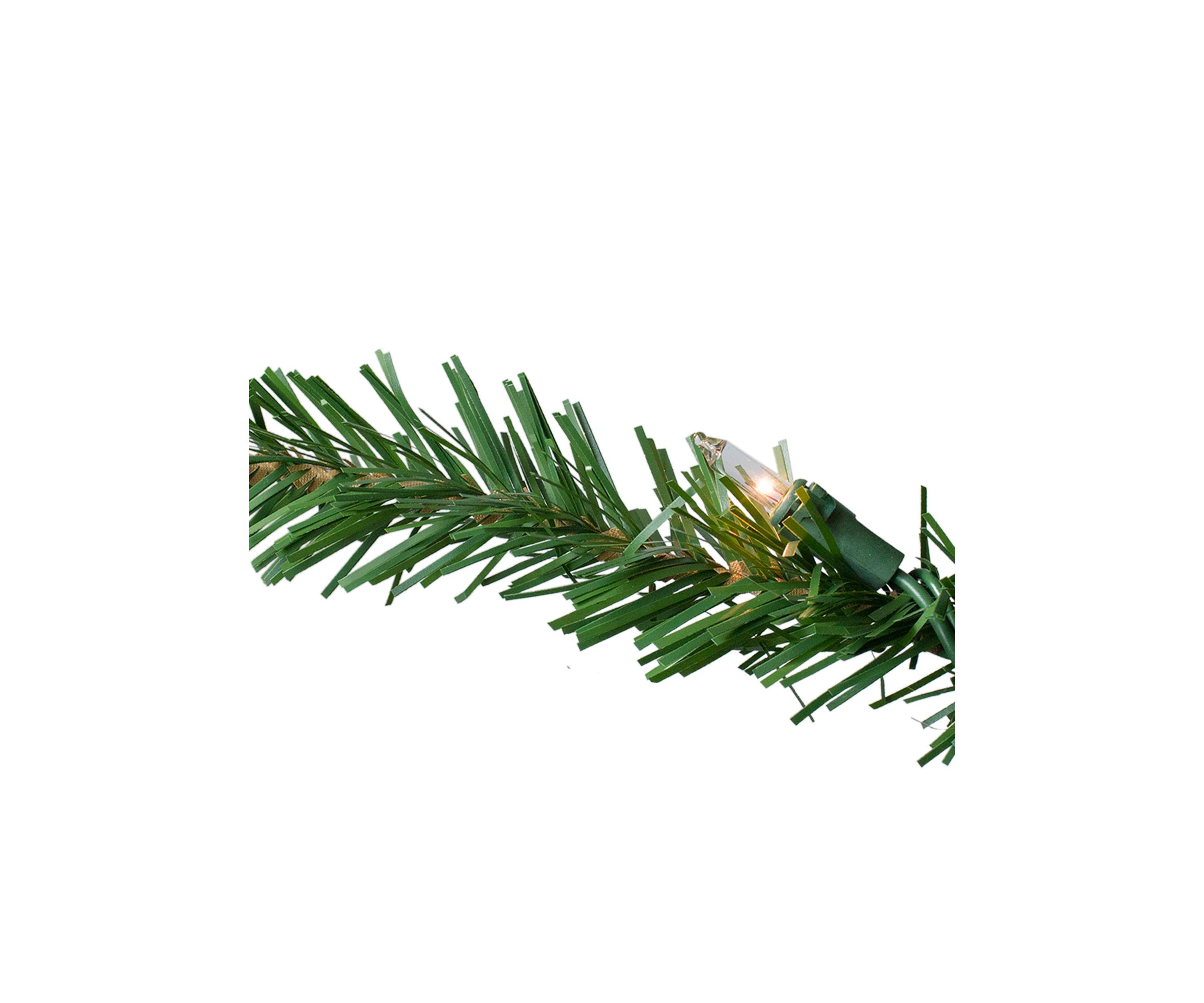 14 Pre-Lit Eastern Pine Slim Artificial Christmas Tree - Clear Lights