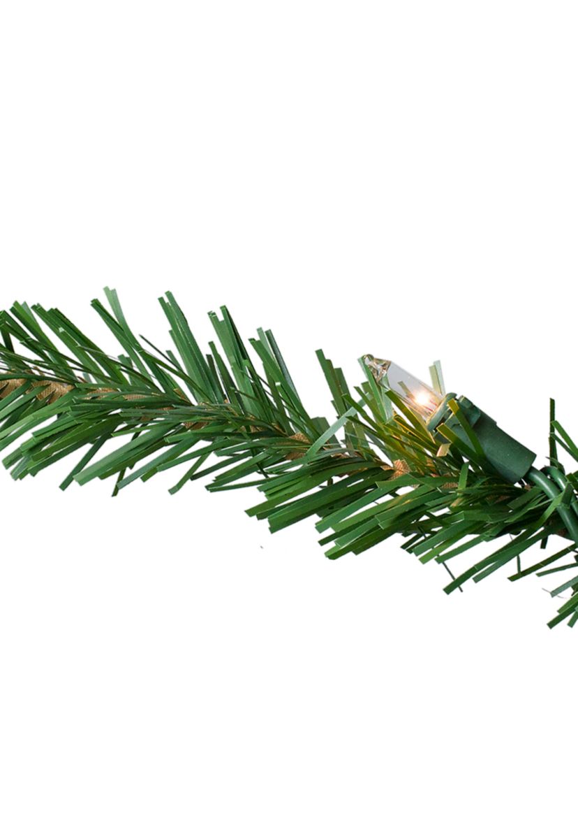 14 Pre-Lit Eastern Pine Slim Artificial Christmas Tree - Clear Lights