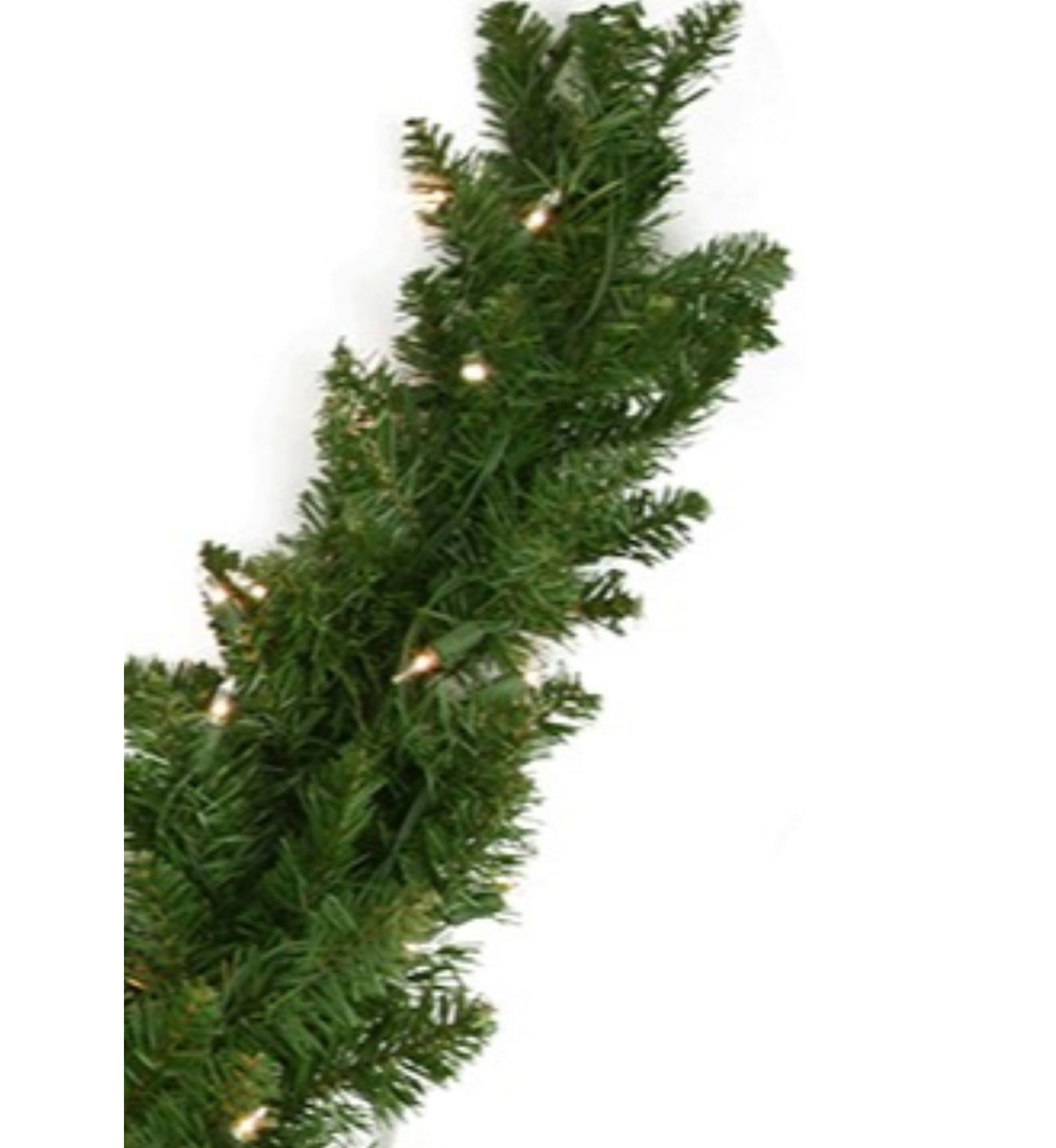60Inch Pre-Lit Eastern Pine Artificial Christmas Swag - Clear Lights