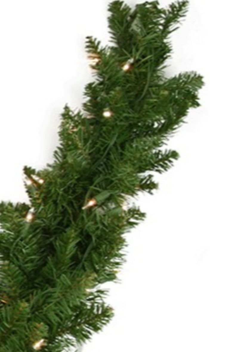 60Inch Pre-Lit Eastern Pine Artificial Christmas Swag - Clear Lights