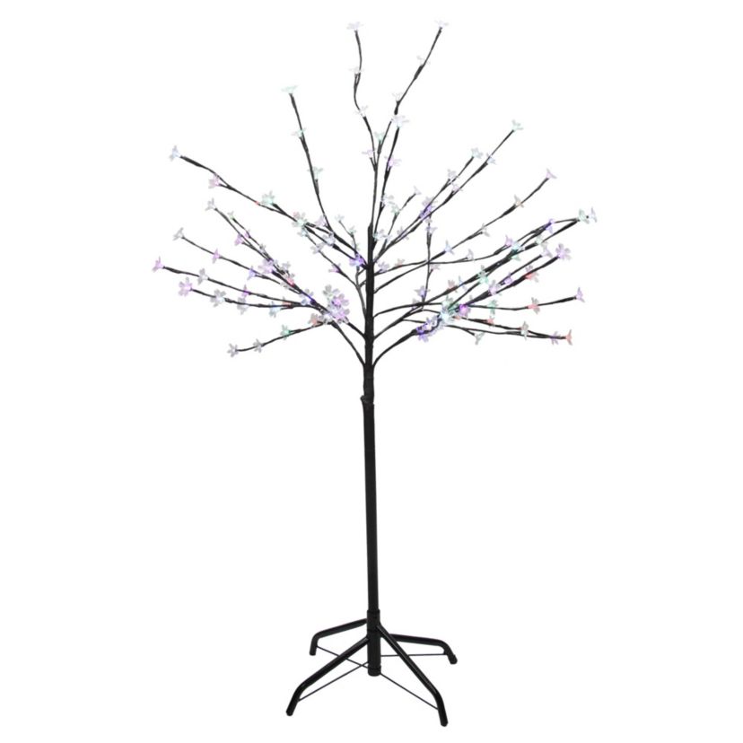 4 LED Lighted Cherry Blossom Flower Tree - Color Changing Lights