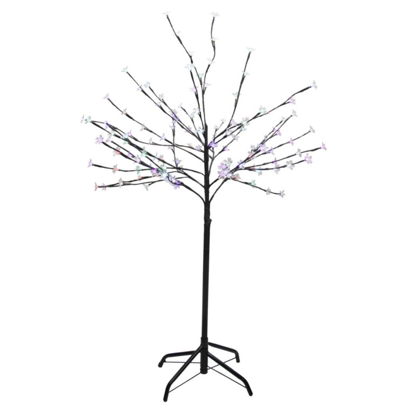4 LED Lighted Cherry Blossom Flower Tree - Color Changing Lights