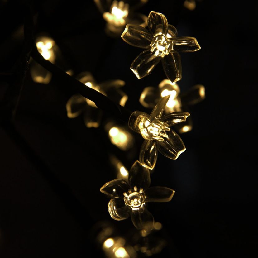 8 Multi-Function LED Lighted Cherry Blossom Flower Tree - Warm White Lights