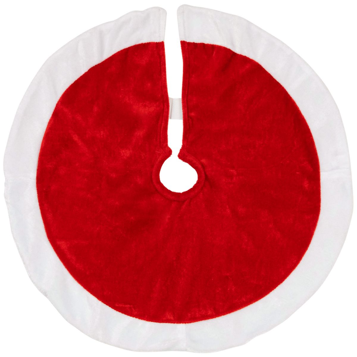 Traditional Mini Christmas Tree Skirt - 18" - Red and White