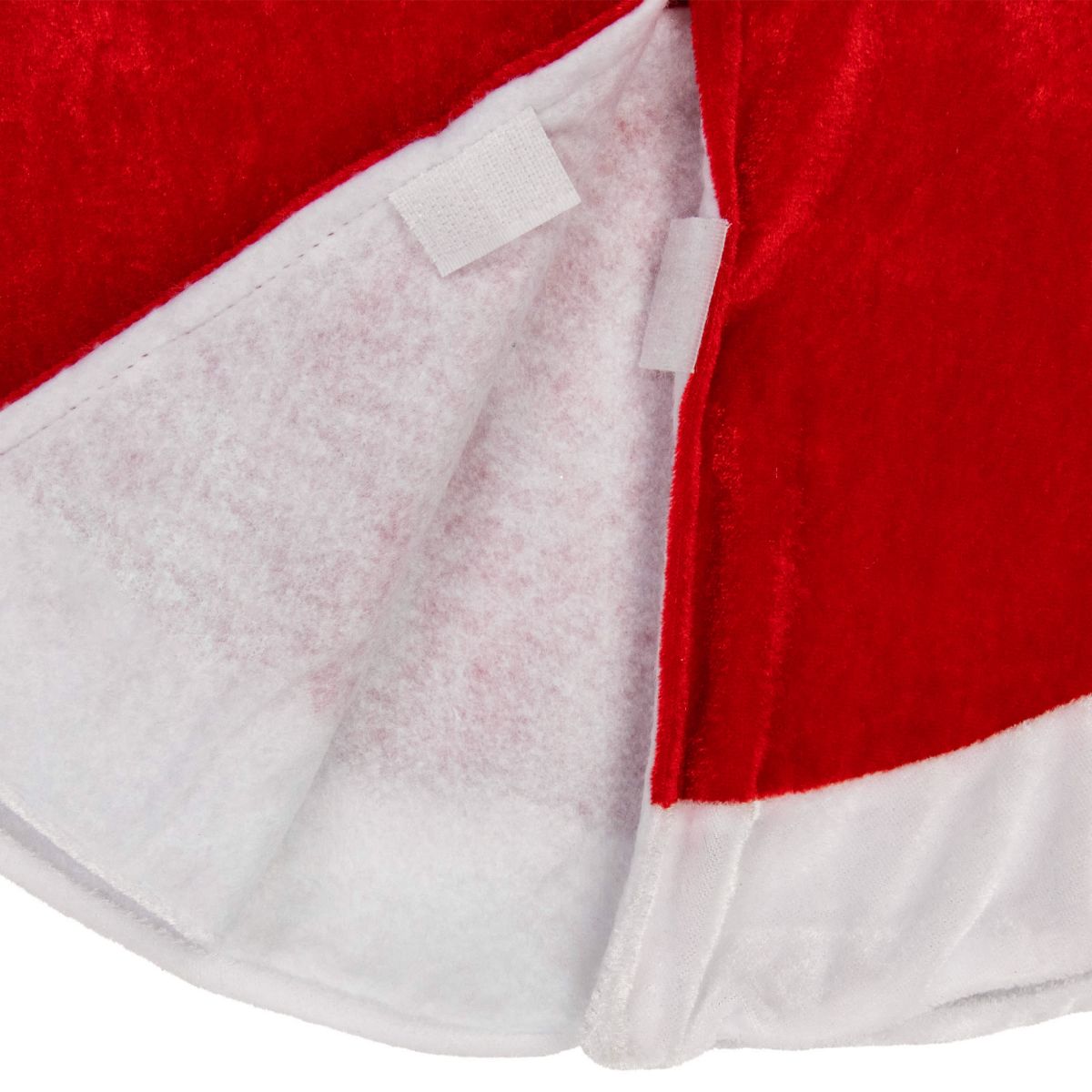 Traditional Mini Christmas Tree Skirt - 18" - Red and White