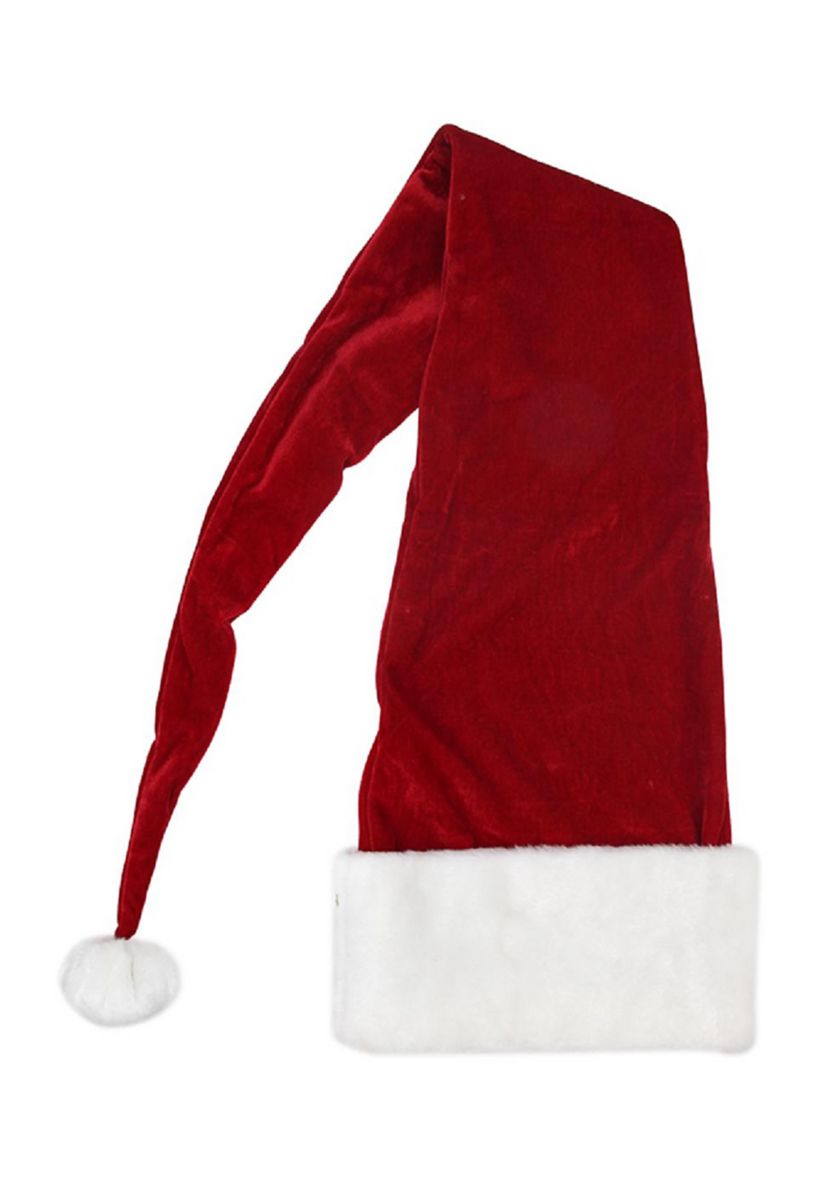Red and White Santa Unisex Adult Christmas Hat Costume Accessory