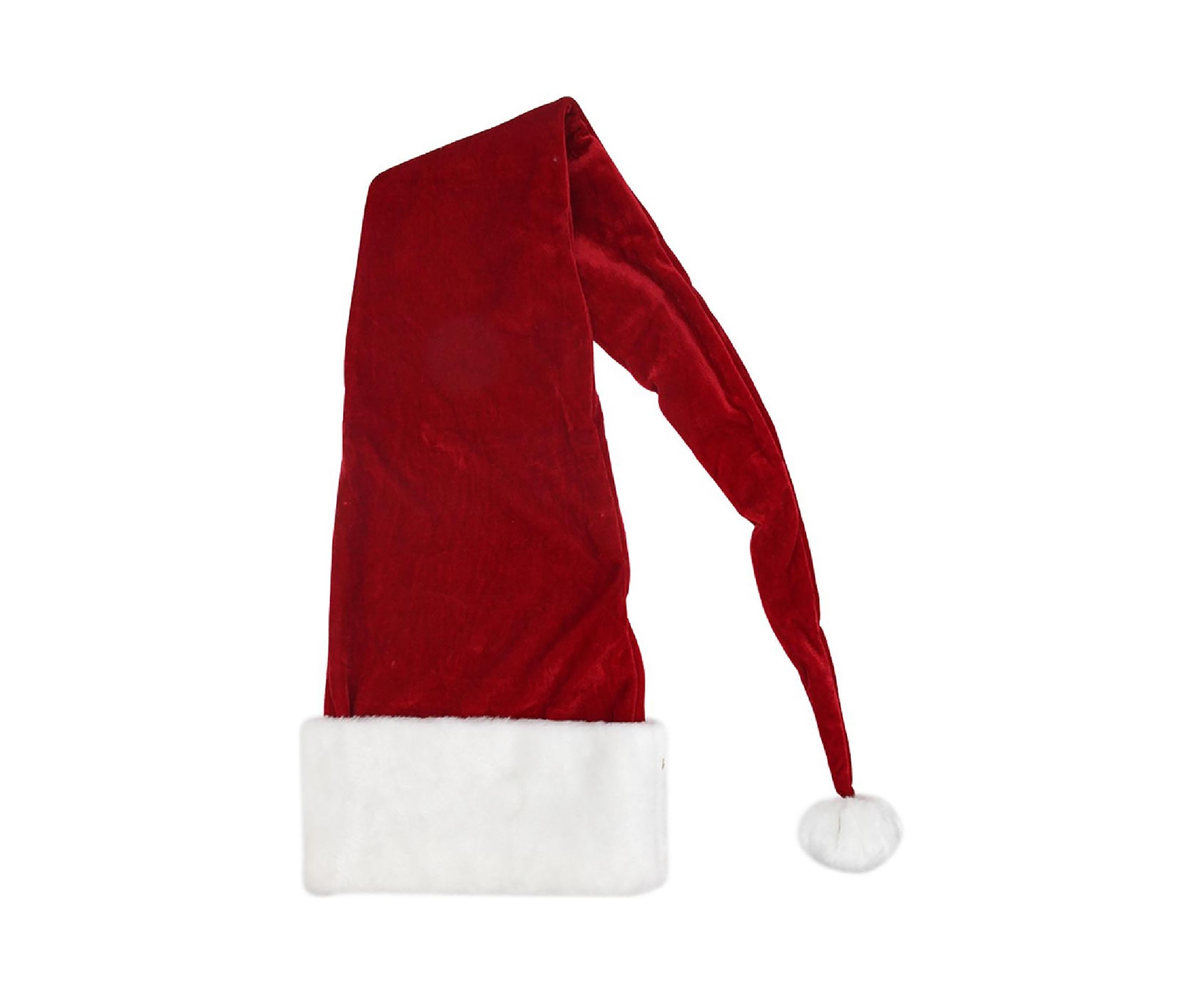 Red and White Santa Unisex Adult Christmas Hat Costume Accessory