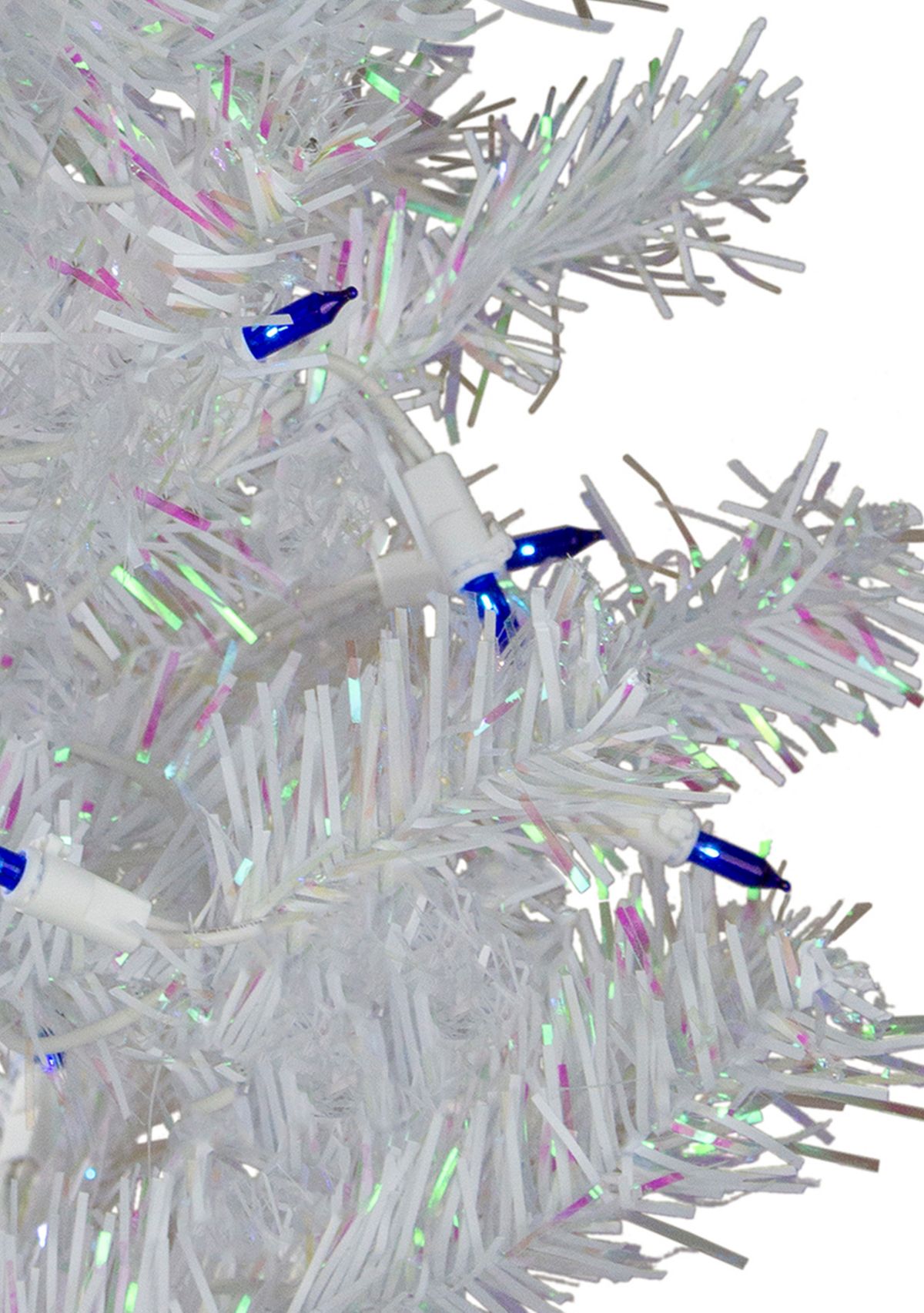 4 Pre-Lit Medium Pine Artificial Christmas Tree - Blue Lights